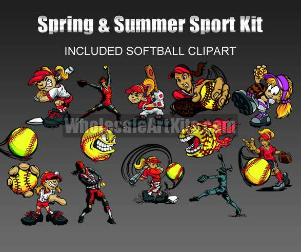 Spring and Summer Sport Kit (for Adobe Illustrator)