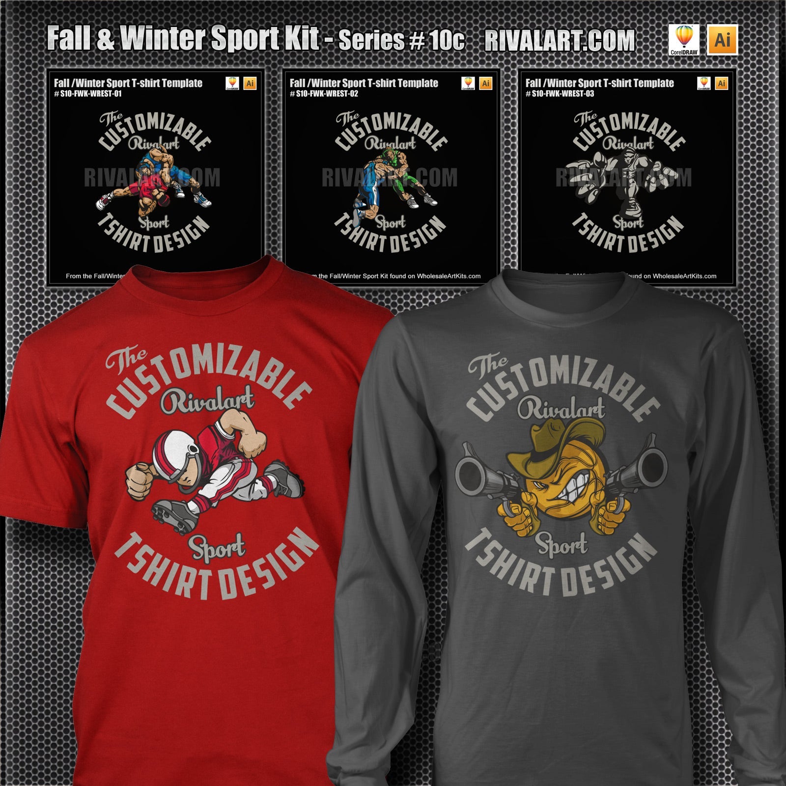 Fall & Winter Sport Kit Bundle for Adobe Illustrator