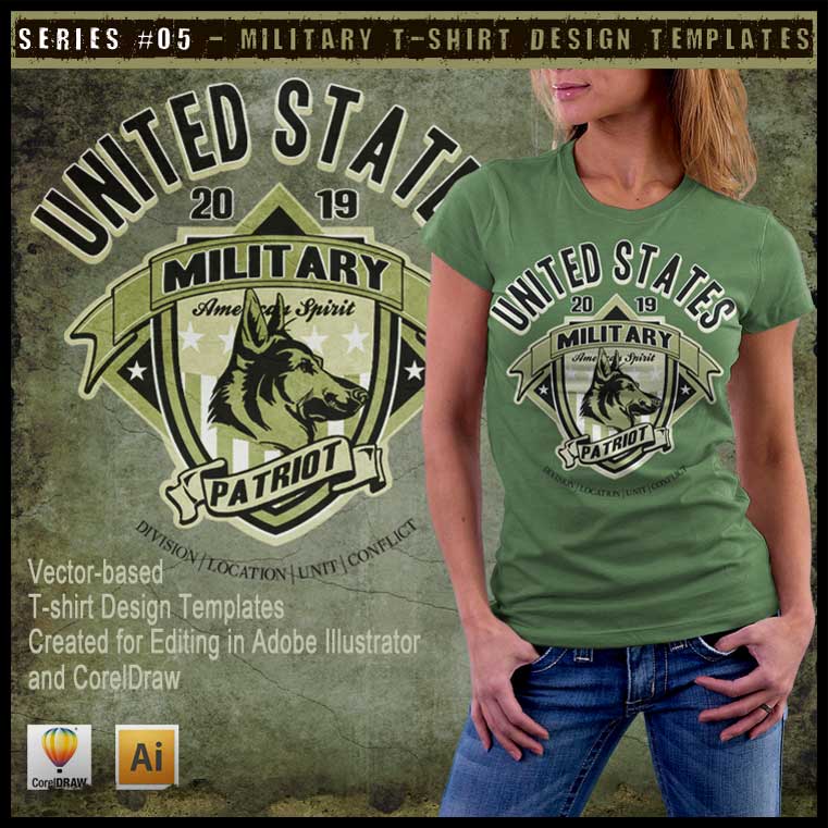 Military Art Kit Bundle for Adobe Illustrator