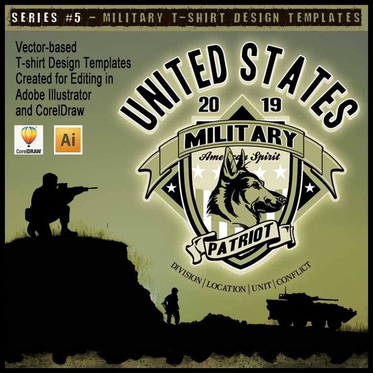 Military Art Kit Bundle for Adobe Illustrator