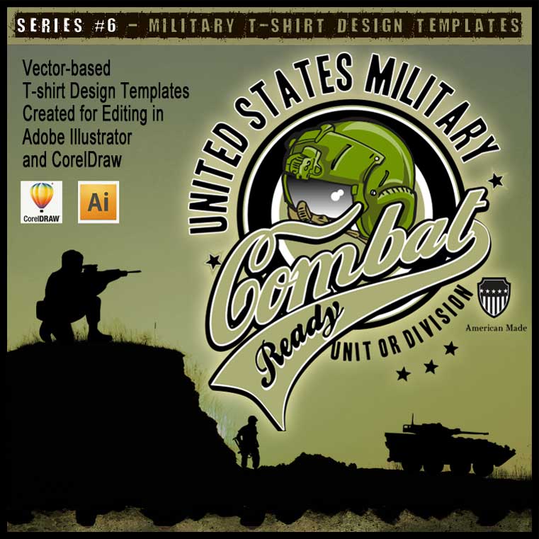 Military Art Kit Bundle for Adobe Illustrator