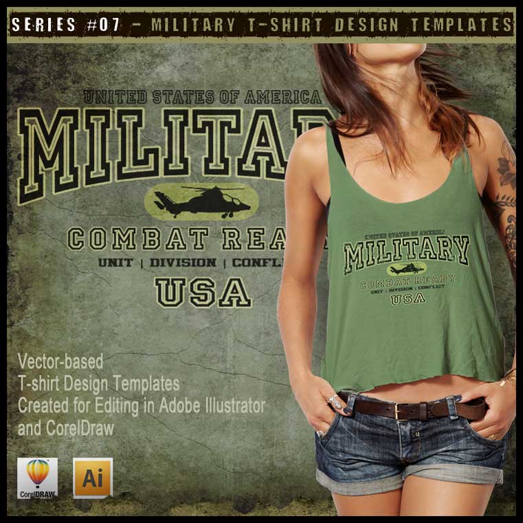 Military Art Kit Bundle for Adobe Illustrator