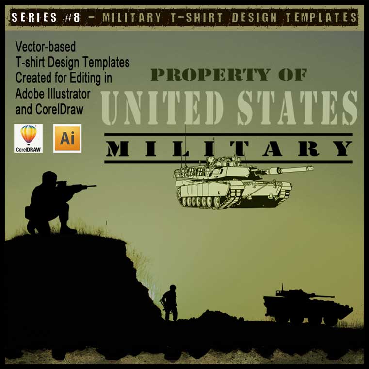Military Art Kit Bundle for Adobe Illustrator