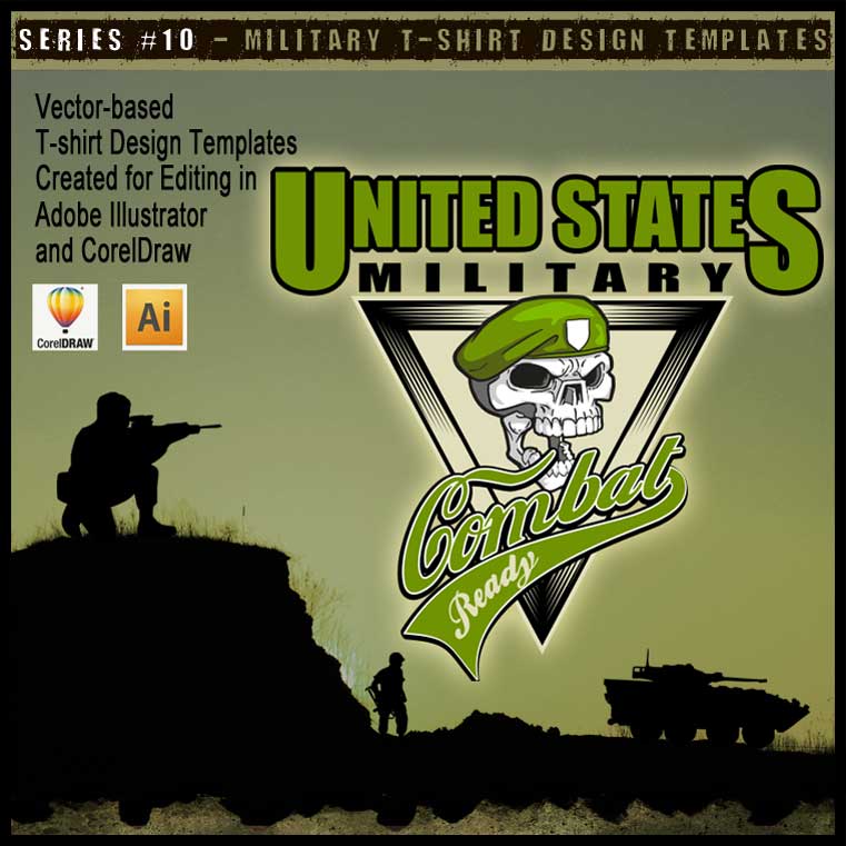 Military Art Kit Bundle for Adobe Illustrator