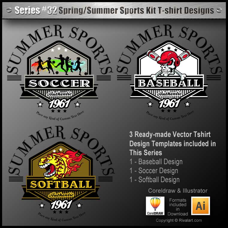 Spring and Summer Sport Kit (for Adobe Illustrator)