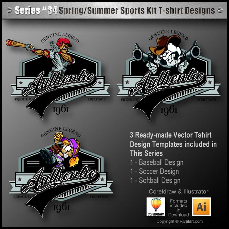 Spring and Summer Sport Kit (for Adobe Illustrator)