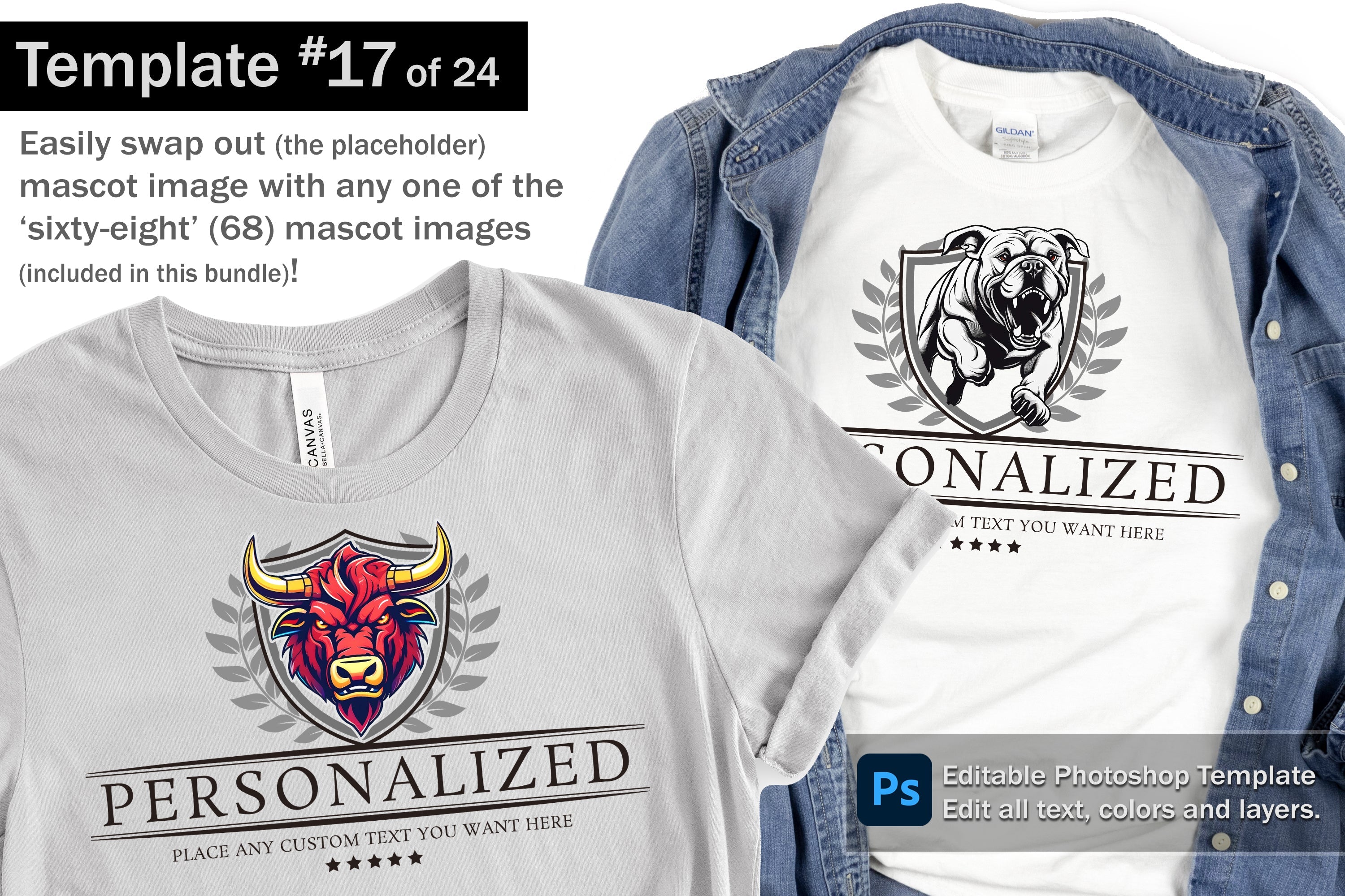 Knight Logo and DIY T-shirt Design Bundle