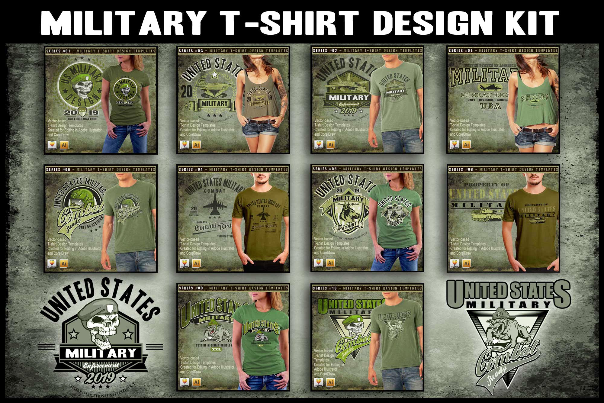 Military Art Kit Bundle for CorelDraw