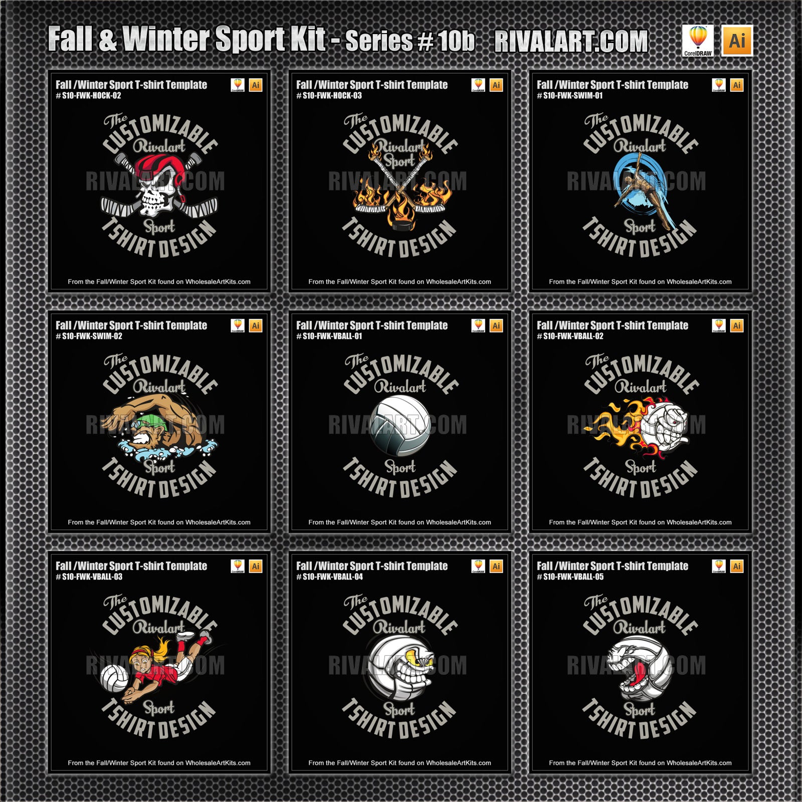 Fall & Winter Sport Kit Bundle for CorelDraw