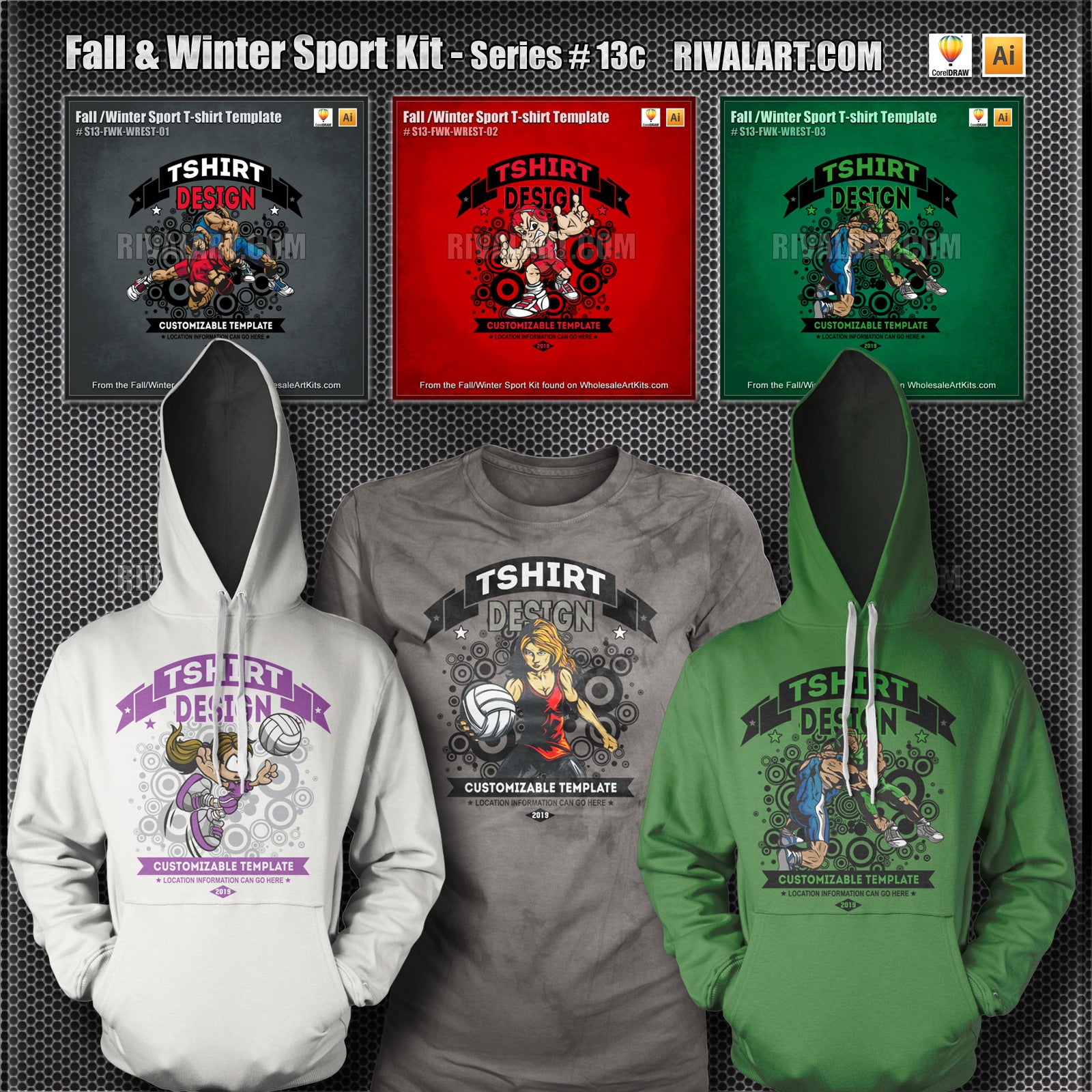 Fall & Winter Sport Kit Bundle for CorelDraw