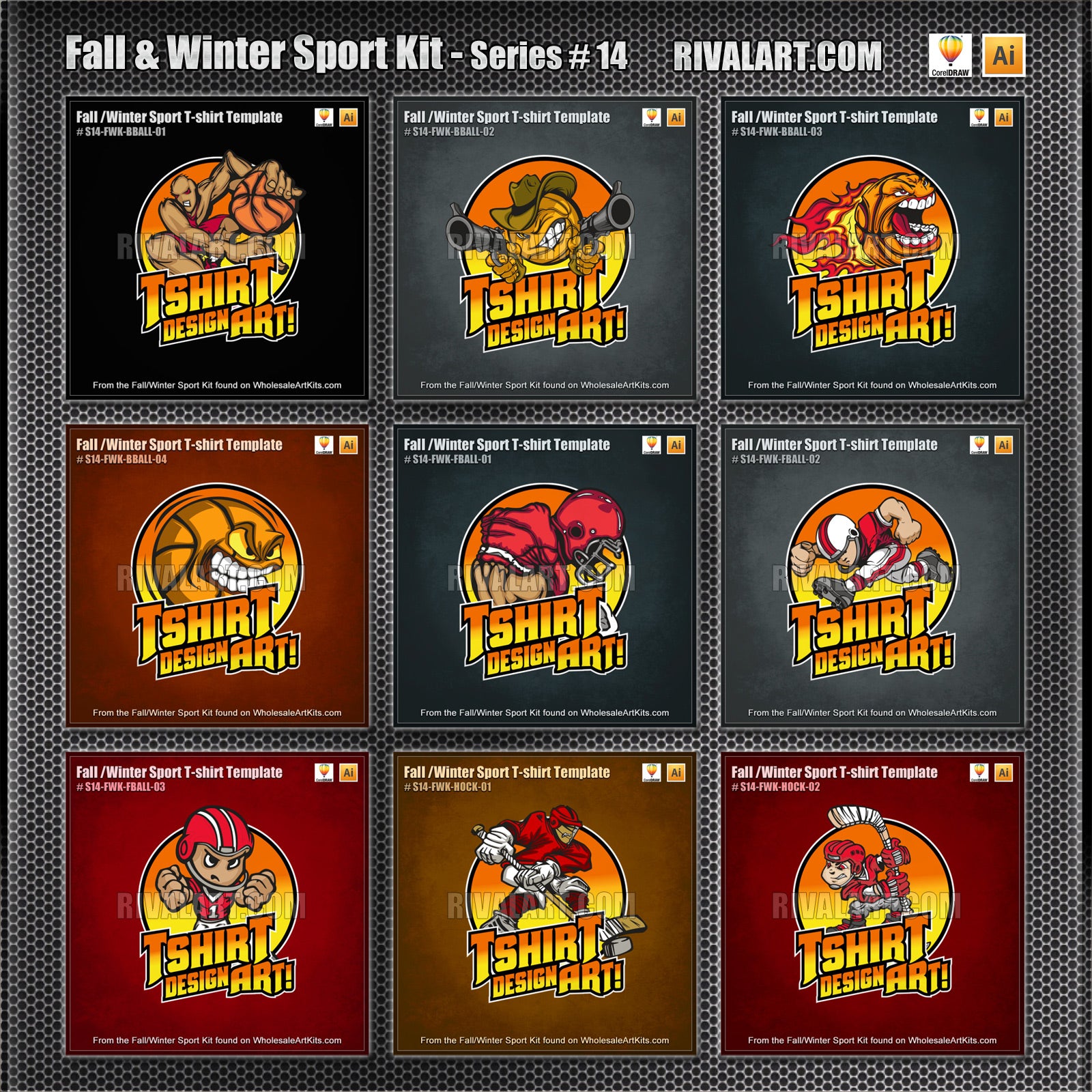 Fall & Winter Sport Kit Bundle for CorelDraw