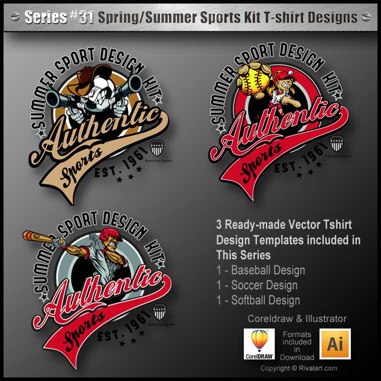 Spring and Summer Sport Kit (for CorelDraw)