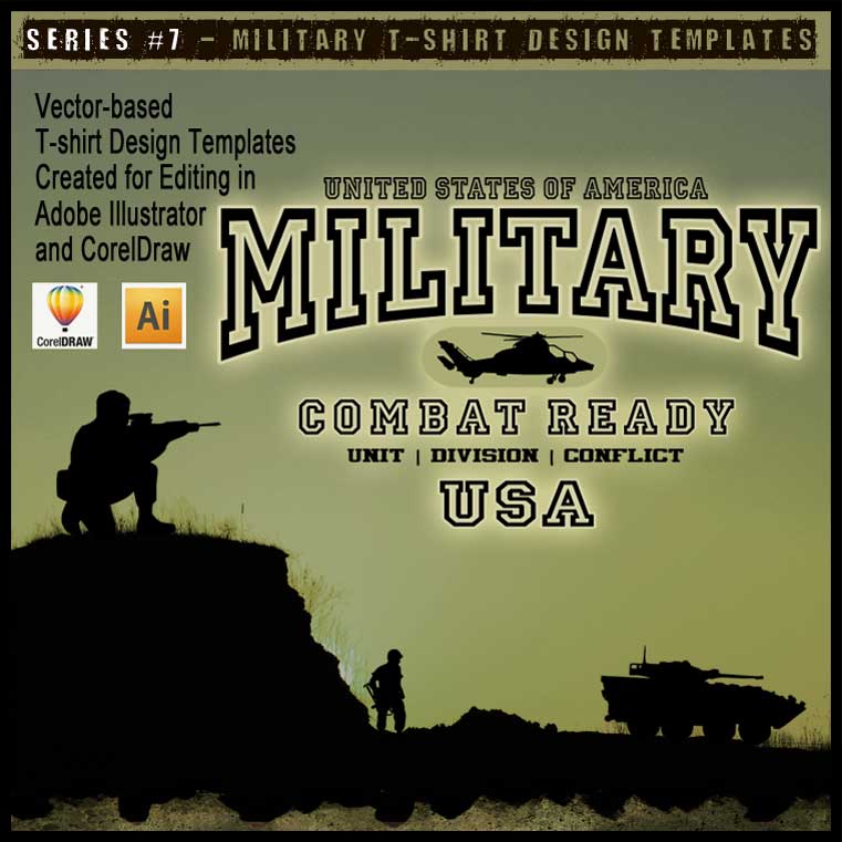 Military Art Kit Bundle for Adobe Illustrator