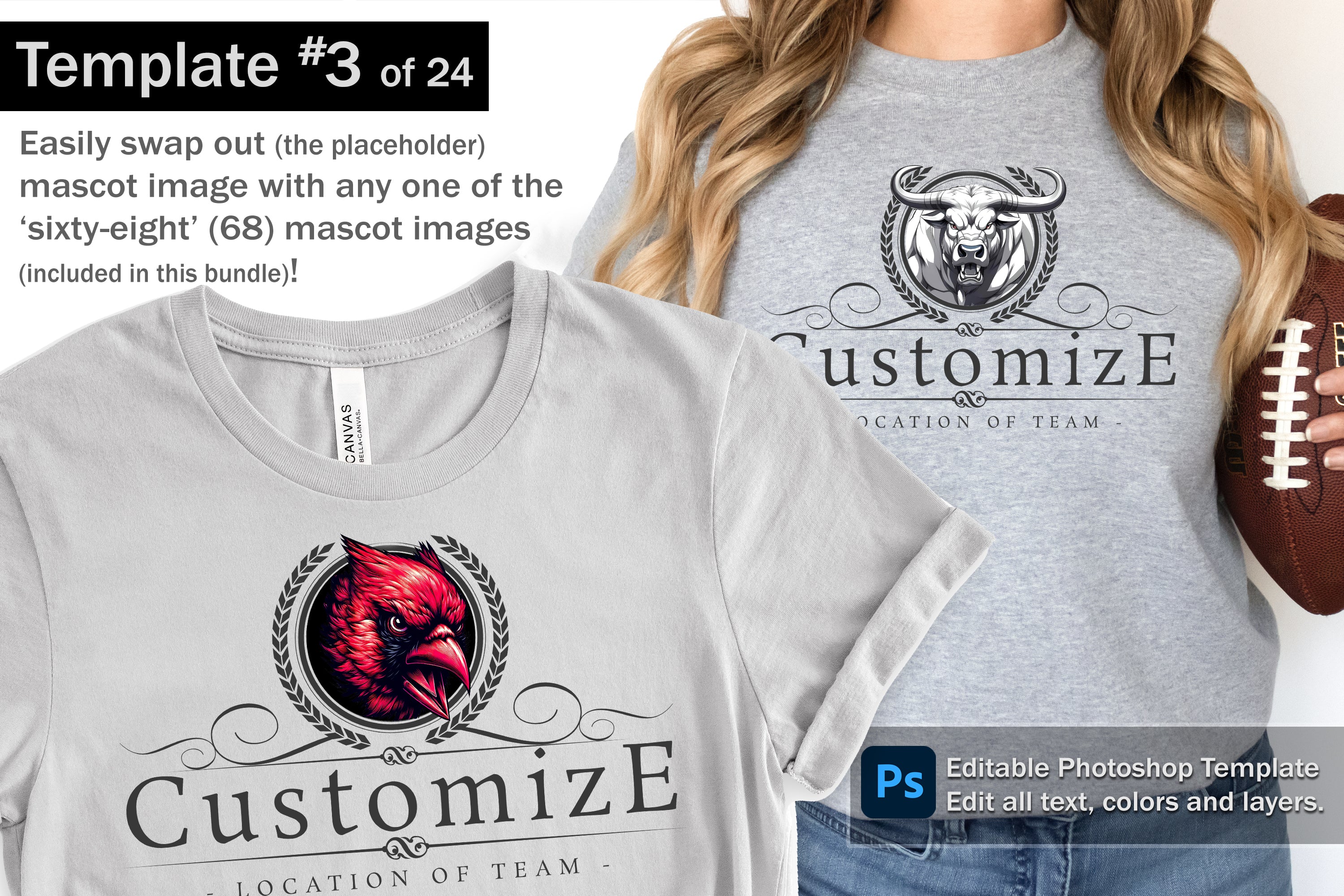 Bear Logo and DIY T-shirt Design Bundle
