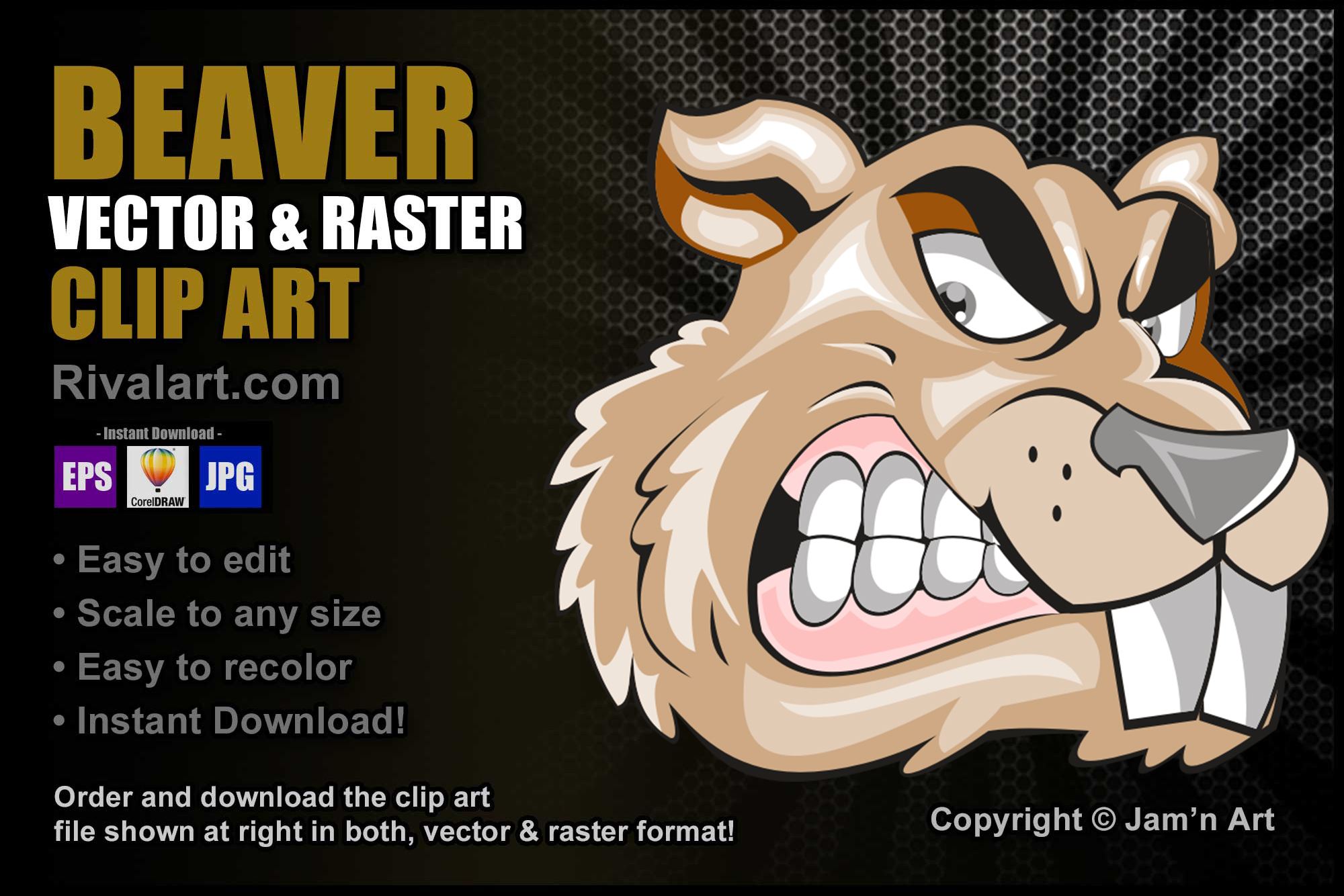 beaver vector clipart