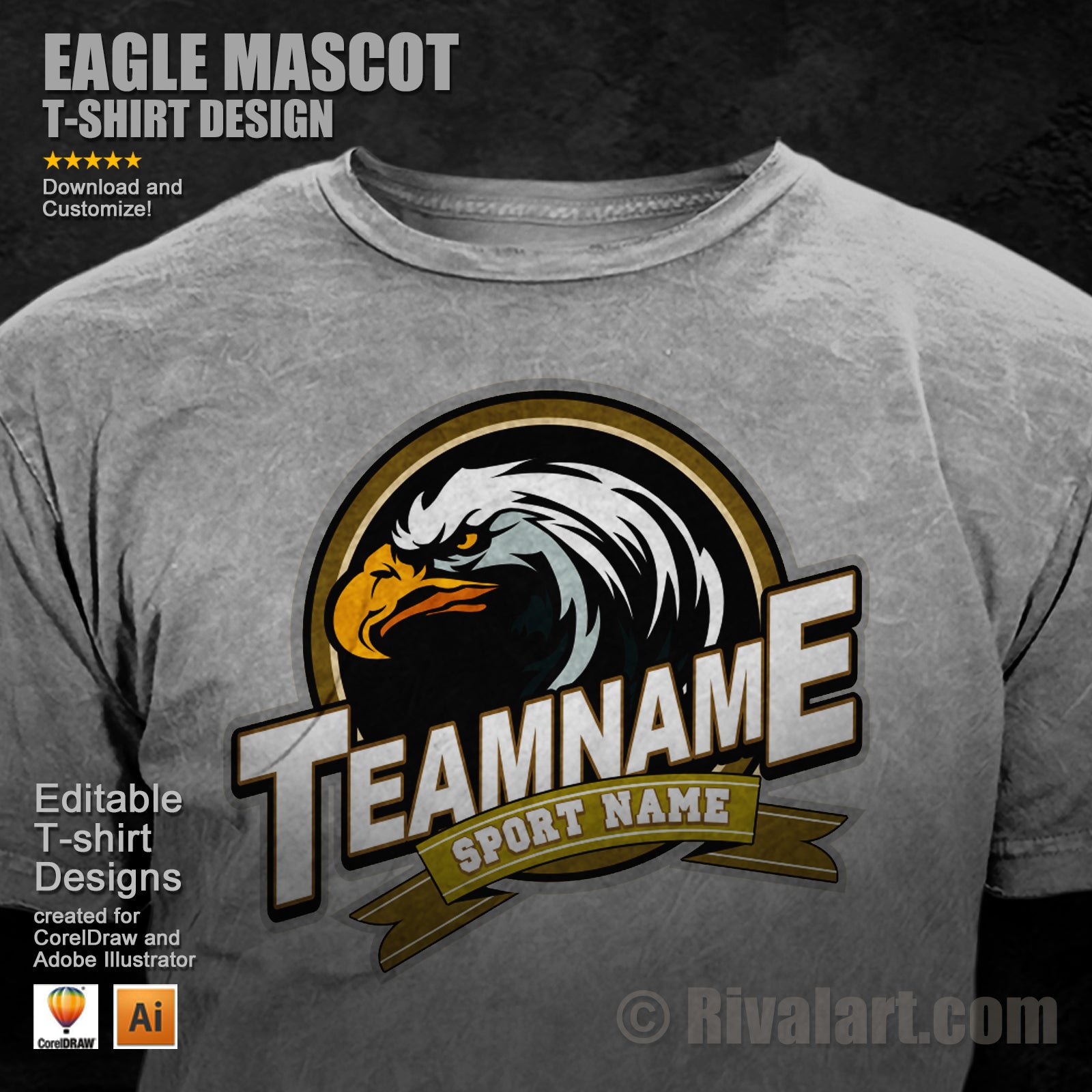 Eagle Mascot  Eagle mascot, Shirt logo design, Eagle sports