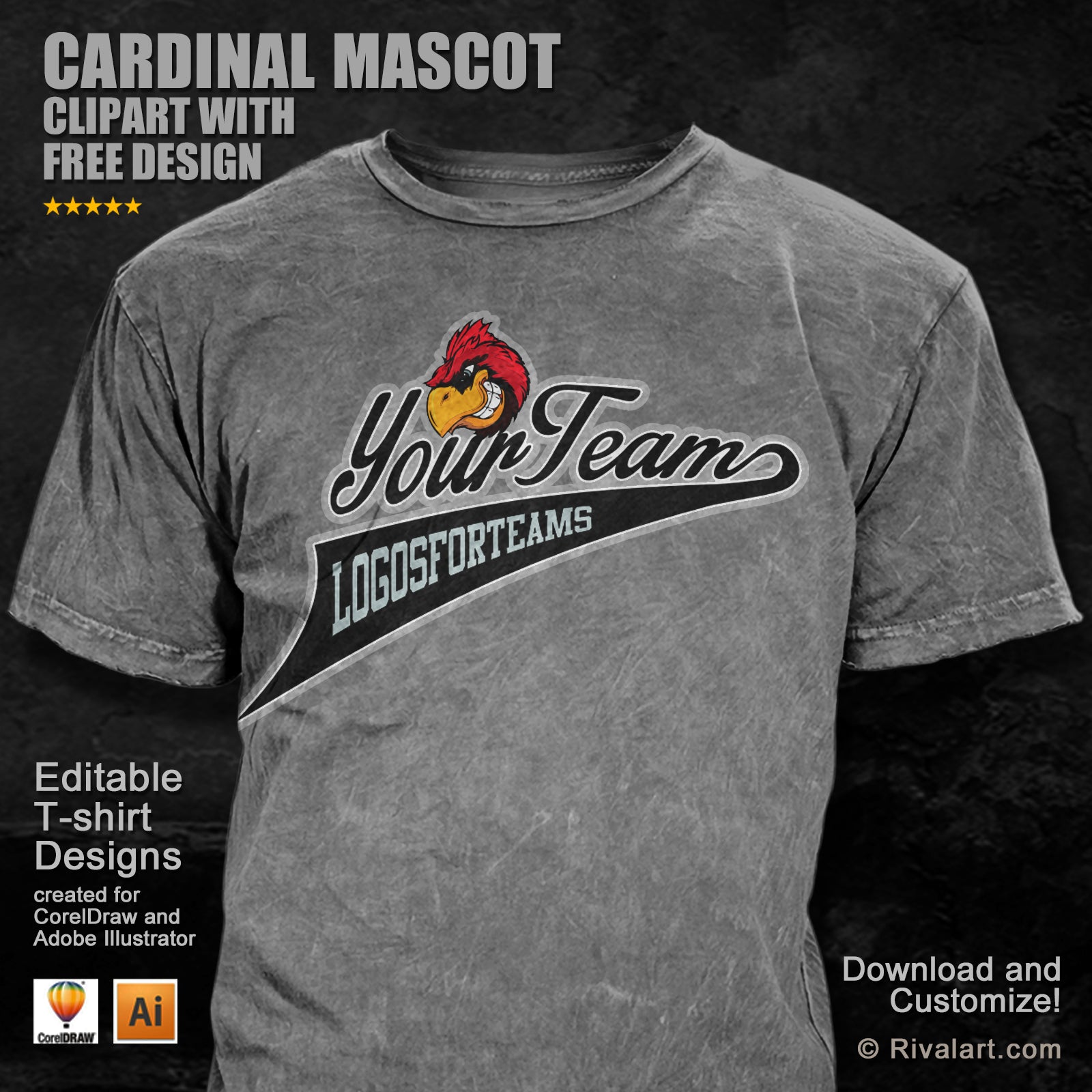 Cardinal T-shirt Designs – Rivalart