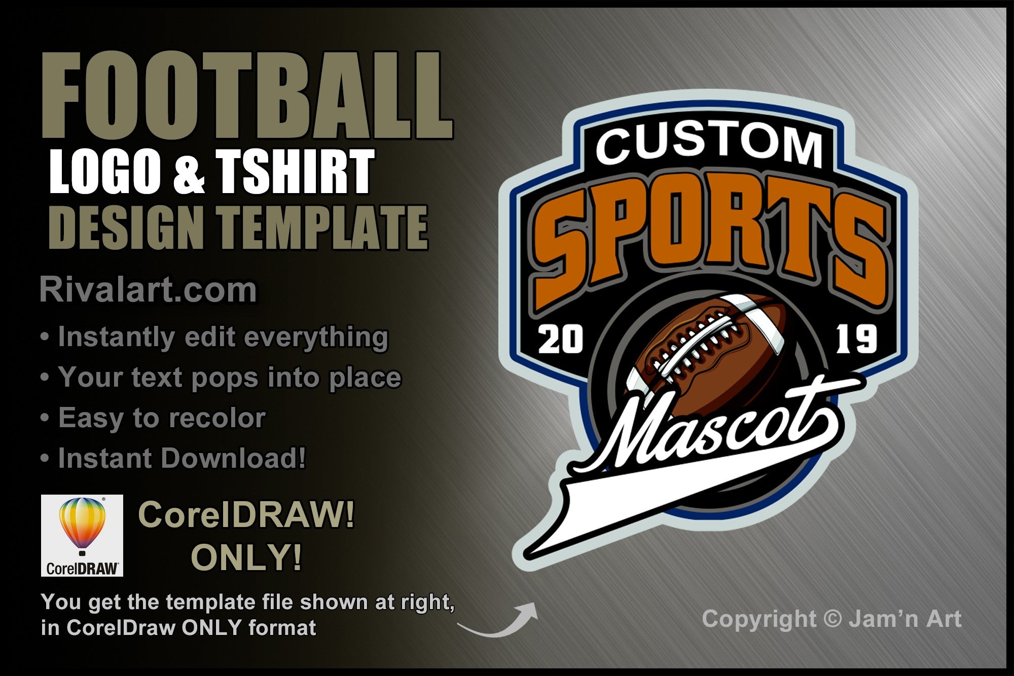 Baseball Design Template LFT 07 – Rivalart