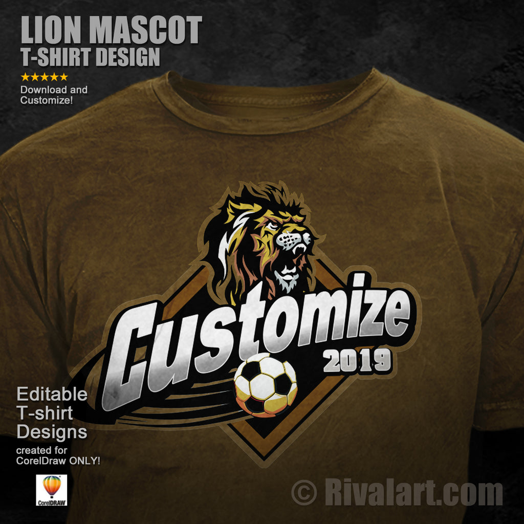 Lion Watercolor T-Shirt Design Graphic by raqibul_graphics