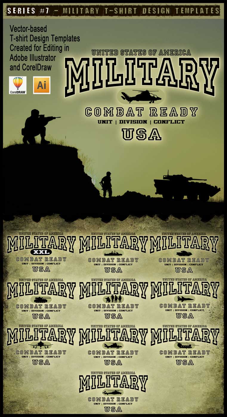 Military Art Kit Bundle for CorelDraw