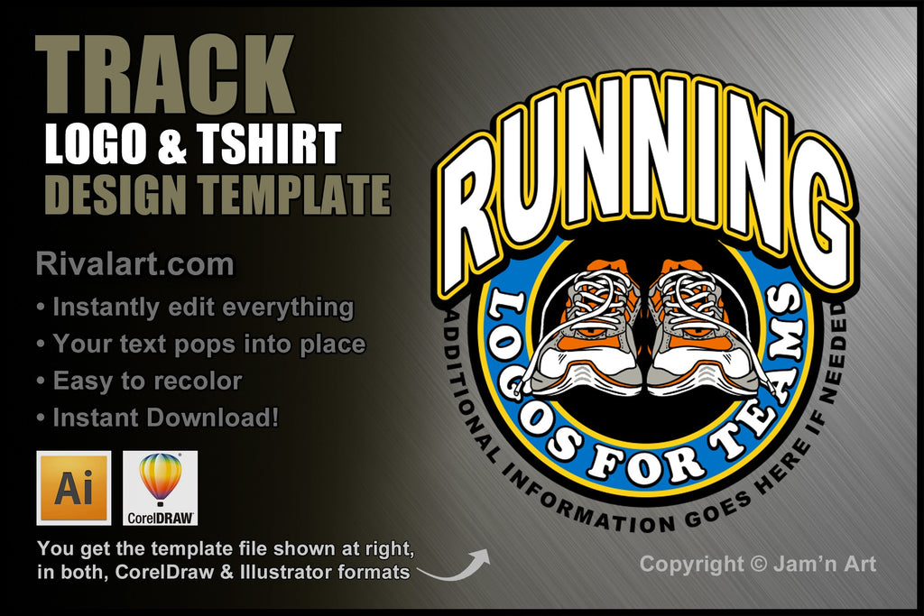 Track and Field T Shirts Designs Template | Designs4Screen