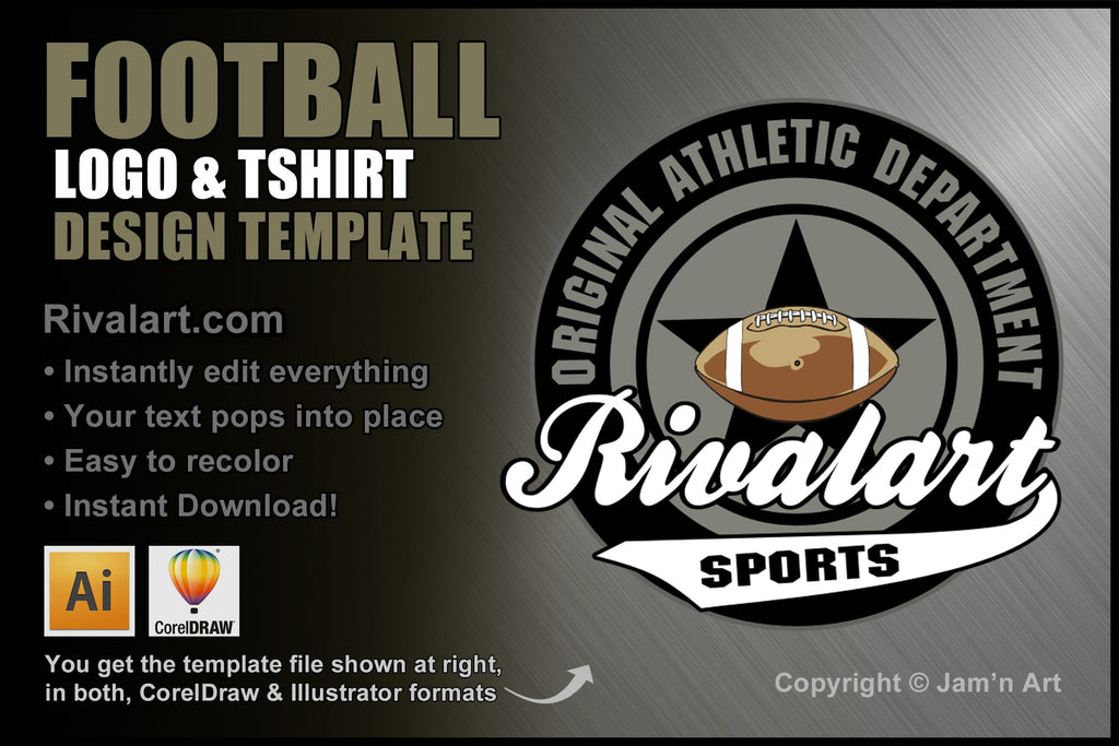 Football Dog T-shirt Design Vector Download