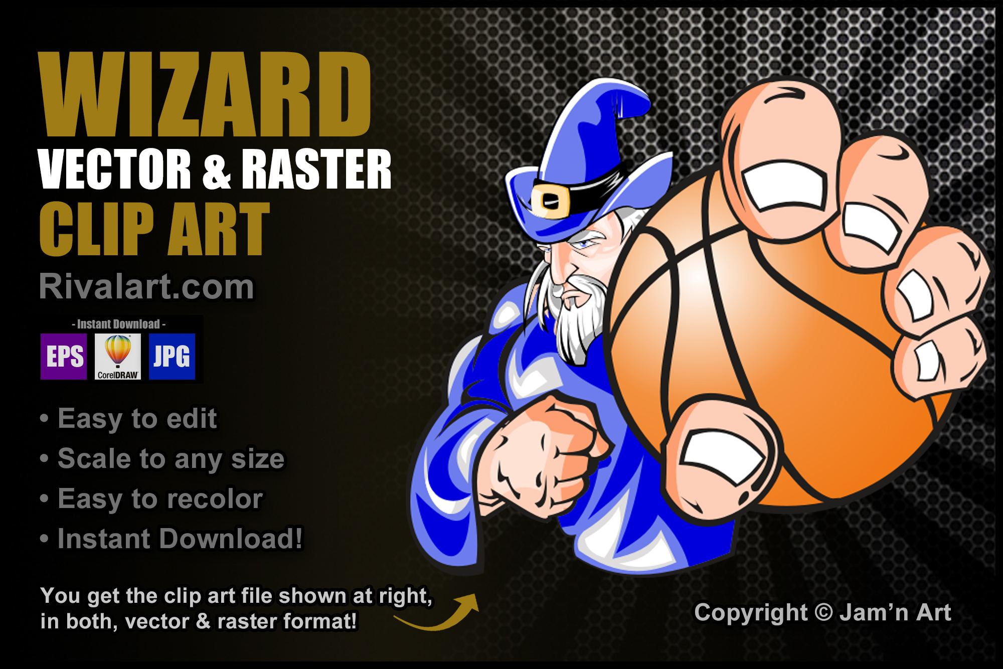 Wizard Vector Art & Graphics